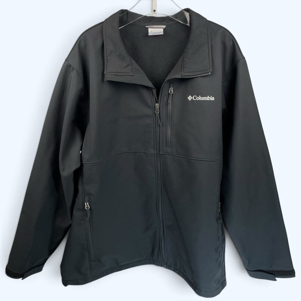 Columbia Men's Ascender Softshell Jacket Coat Size Black size 3XL